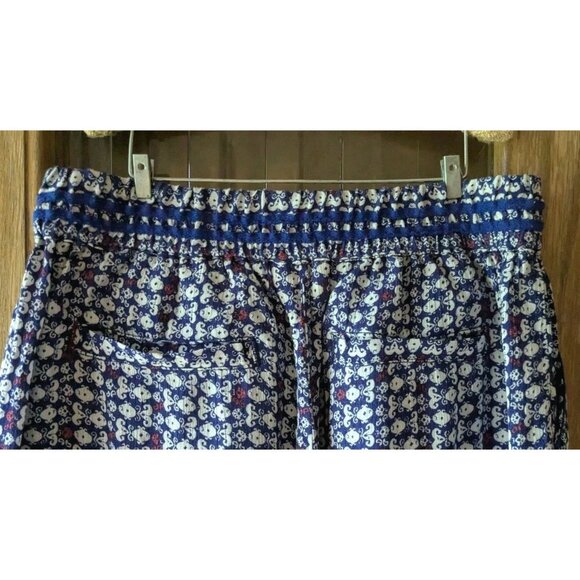 Anthropologie Hei Hei Pants Wide Leg Festival Hippie Boho Womens Blue Sz XXSP - Picture 6 of 16